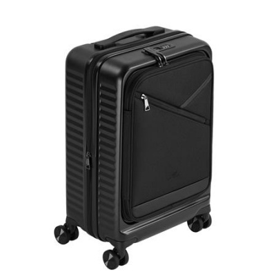 Hand cabin luggage, hardshell, 35x55x22 cm, RIVACASE "Clark ECO 8180", black