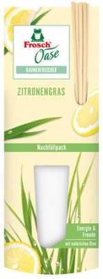 Légfrissítő, 90 ml, utántöltő, FROSCH "Oase", citromfű