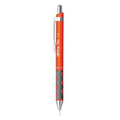 Nyomósirón, 0,5 mm, ROTRING "Tikky", neonnarancs