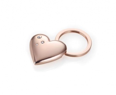 Kulcstartó, SWAROVSKI® kristályokkal, TROIKA, "Girls Best Friend Rosy" Shiny