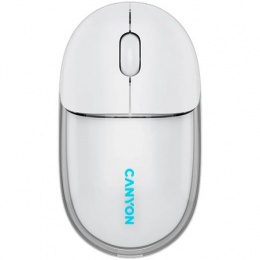 Egér, vezeték nélküli, dual-mode kapcsolat, optikai, CANYON "OnClick 24", fehér