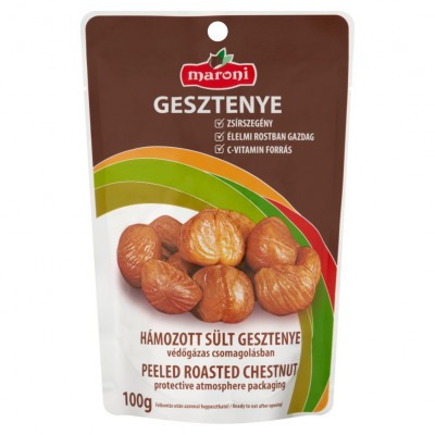 Gesztenye, sült, hámozott, 100g