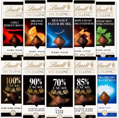 Lindt Exellence táblás vegyes 100g
